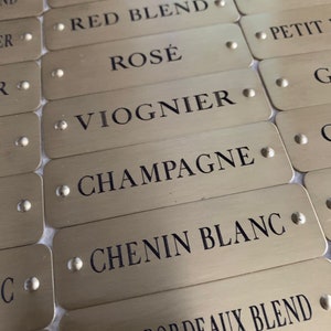 Self Adhesive Engraved Tags | Engraved Sticker | Metal Sticker | Engraved Name Tag | Memory box