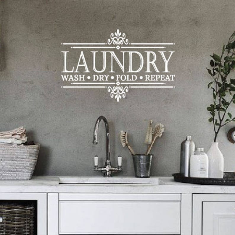 Laundry Room Wall Decal Laundry Room Decor Laundry Room  Etsy