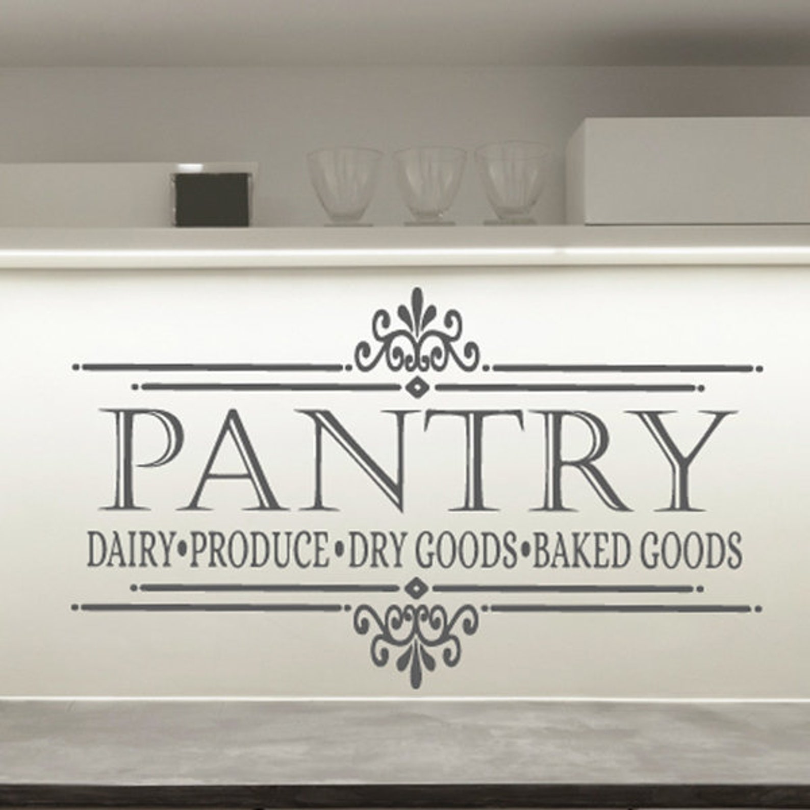 Pantry Wall Decal Kitchen Decor Pantry Sign Pantry Decor Etsy