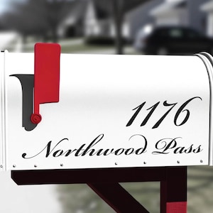 Mailbox Decal – Custom Address Label & House Number Sticker, Weatherproof Vinyl, Easy DIY Application, Personalized Mailbox Numbers