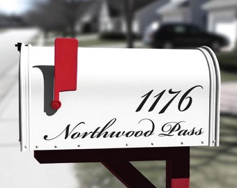 Custom Mailbox Decal: Weatherproof Vinyl Address & Number Stickers