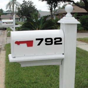 Personalized Mailbox Number Decals 27 Font Choices 23 Etsy