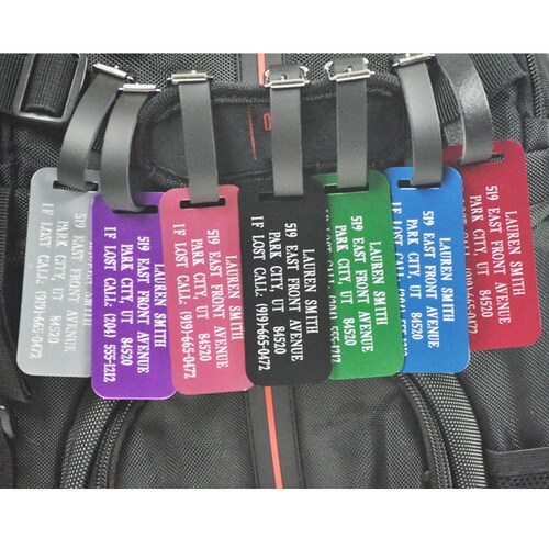 Personalized Luggage Tag Custom Luggage Tags Personalized Id Etsy
