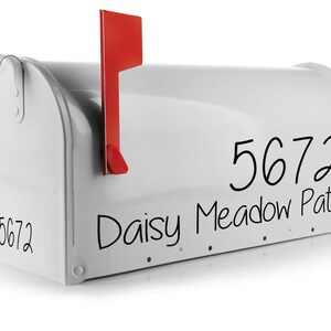 Custom Weatherproof Mailbox Decals - Personalized Mailbox Number Stickers for Home