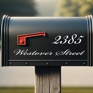 Custom Mailbox Lettering Decal Personalized Address & Number Stickers ...
