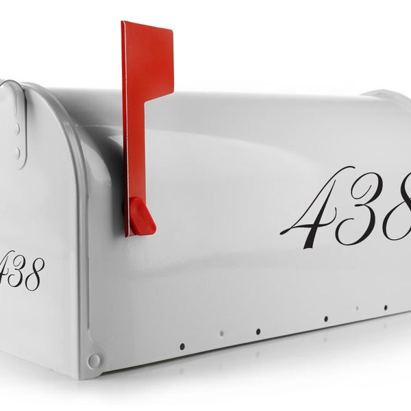 Custom Mailbox Numbers Decal - Custom Address Decal Stickers For Mailbox - Font Choices