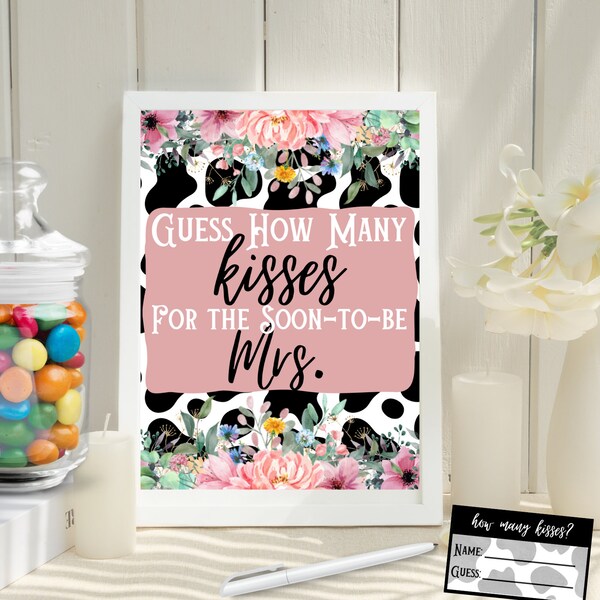 Bridal Shower Hershey Kiss Game Etsy