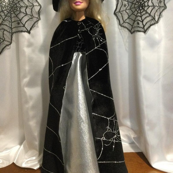 28in Fashion Dolls  "SPIDER HALLOWEEN DRESS" with Cape