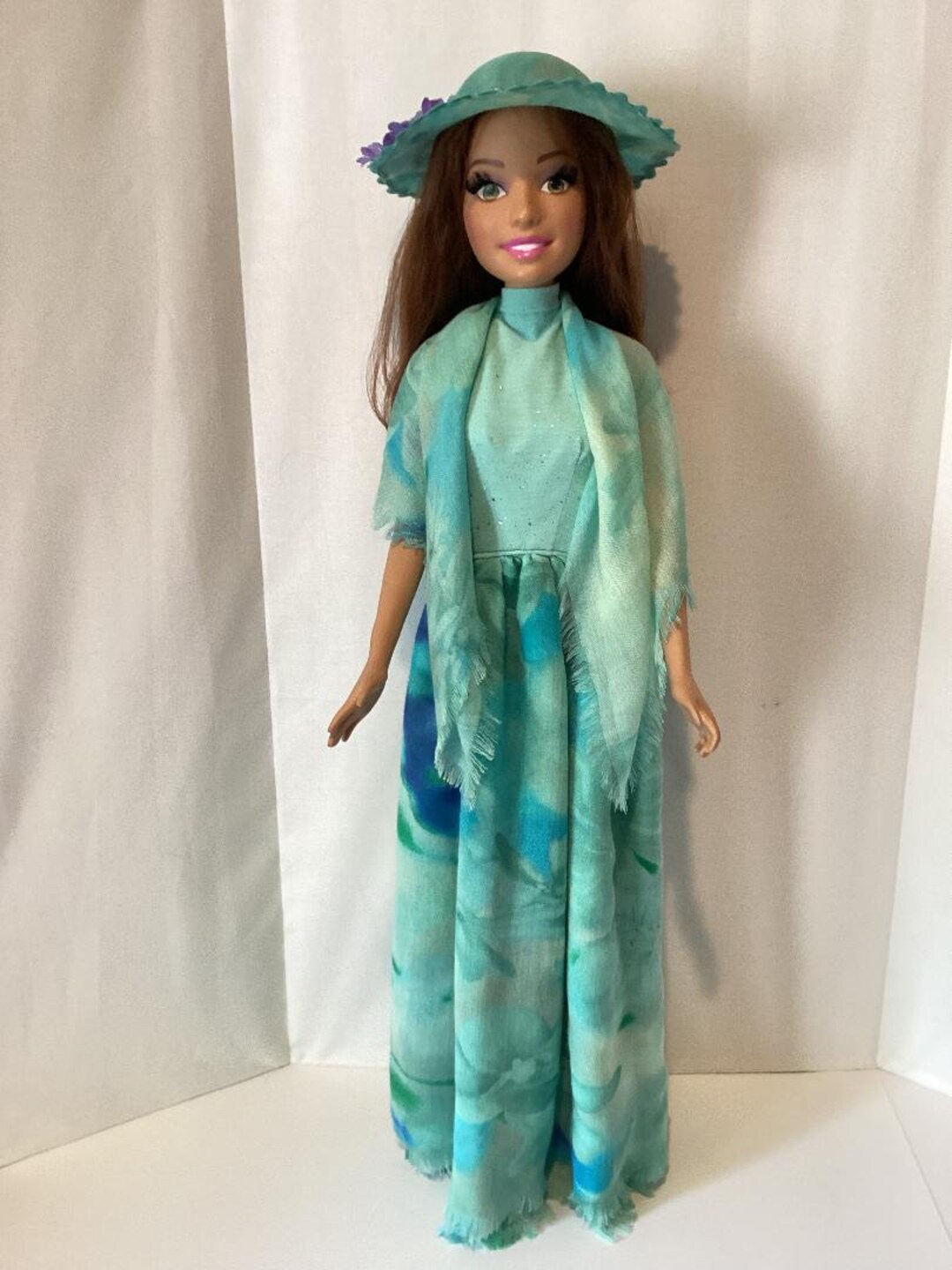 28in aqua Swirls Dress - Etsy