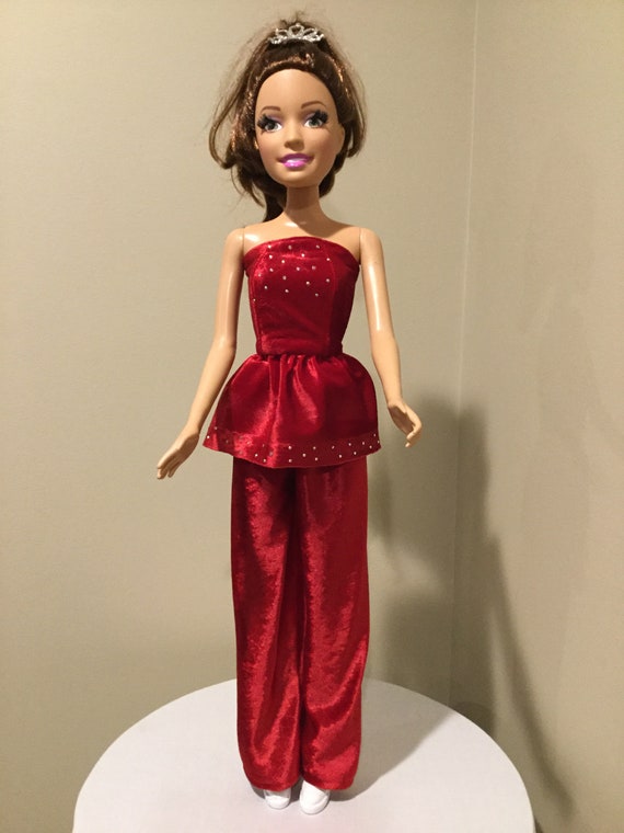 red barbie dress
