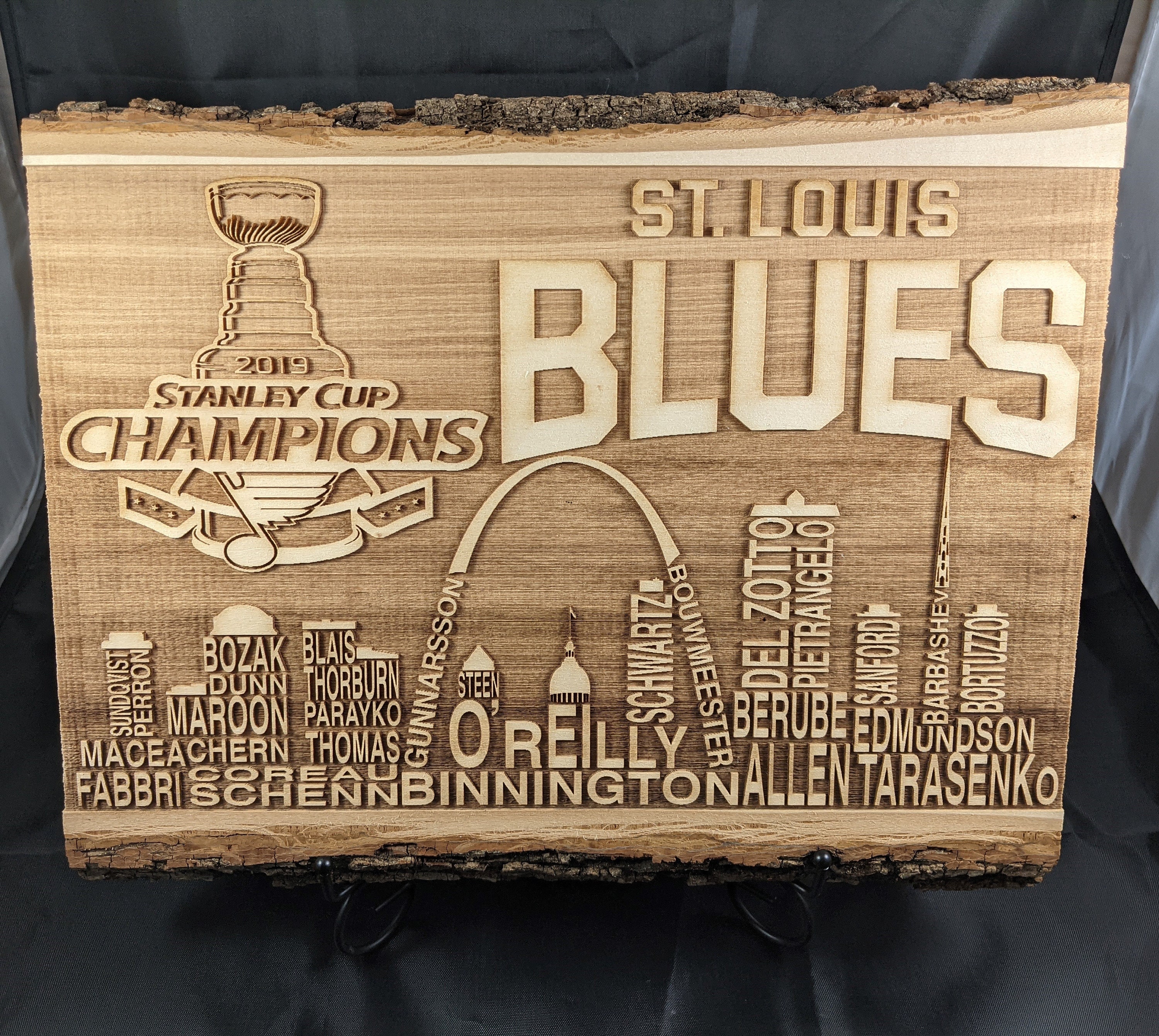 St. Louis Blues 2019 Stanley Cup Champions 16x20 Photo Plaque