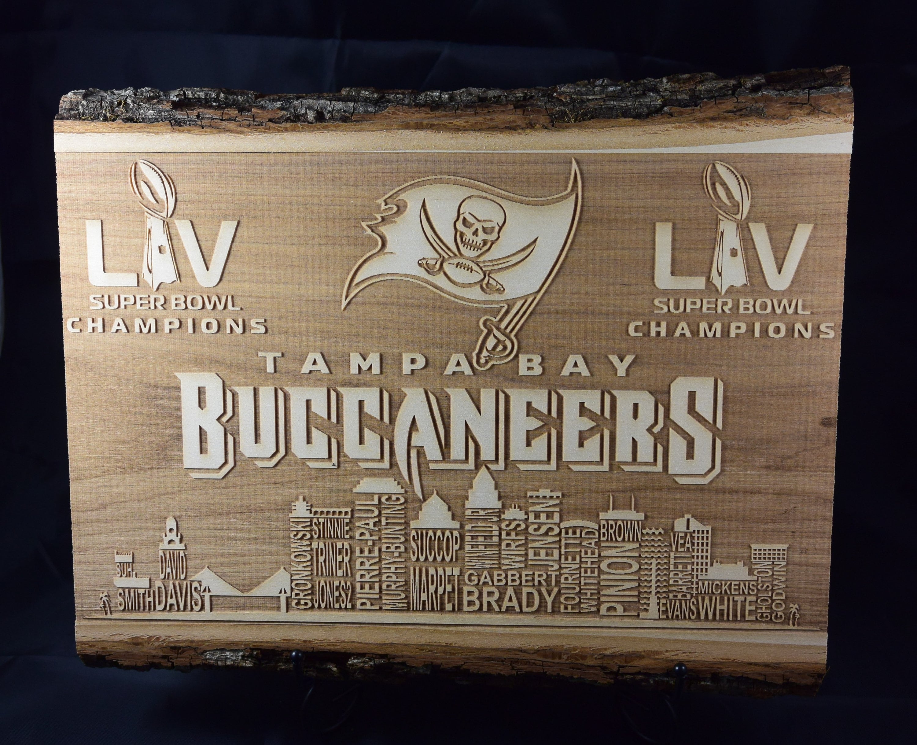 Tampa Bay Buccaneers Super Bowl LV 55 Champions Football Logo Die-cut  MAGNET
