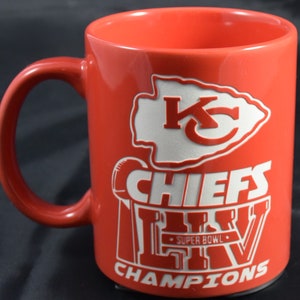 Kansas City CHIEFS - LIV SuperBowl Champions - Etched Coffee Mug