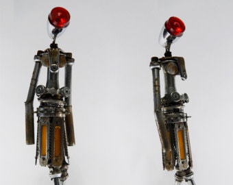 Ruby Cranks - RC1 - Bicycle parts upcycled walking figure