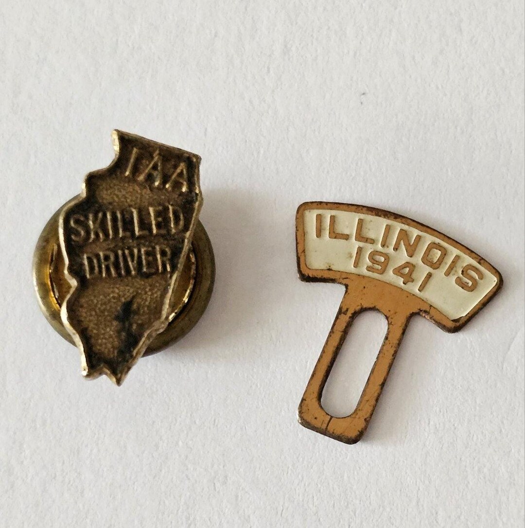 Driver Pin Modified Vintage Illinois IAA Skilled Driver Pin Set, 1941 Accent - Etsy