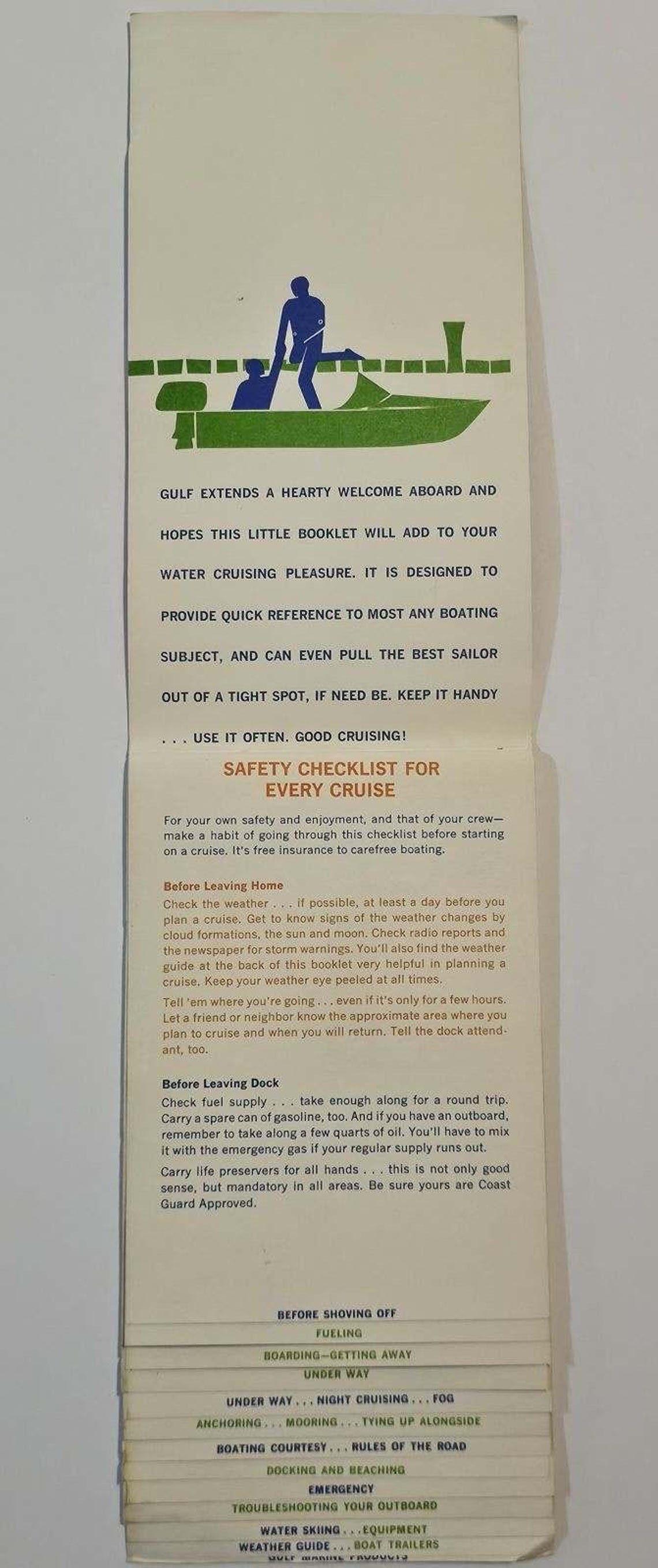 Gulf Marine Fun and Safetly Afloat Advertising Phamplet - Etsy