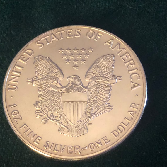 1987 American Silver Eagle/ Walking Liberty Silver Dollar - Etsy