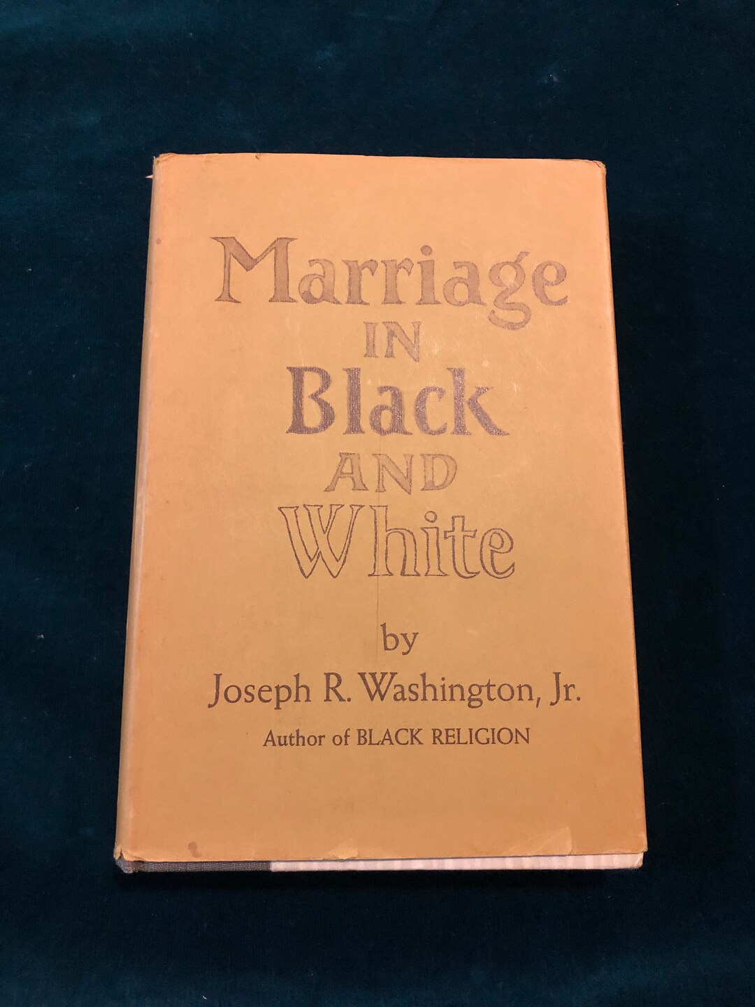 Marriage in Black and White by Joseph R. Washington Jr. Book - Etsy