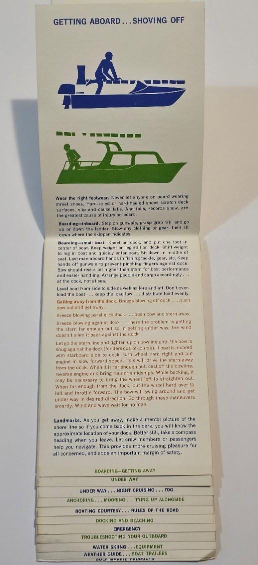 Gulf Marine Fun and Safetly Afloat Advertising Phamplet - Etsy