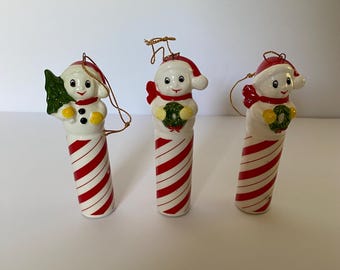 Set of 3 1984 Ebeling & Reuss Co. Christmas Ornaments