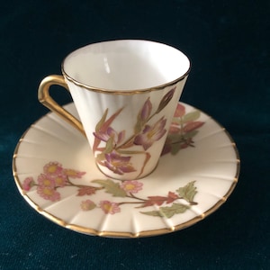 Royal Worcester Demitasse Teacup and Saucer
