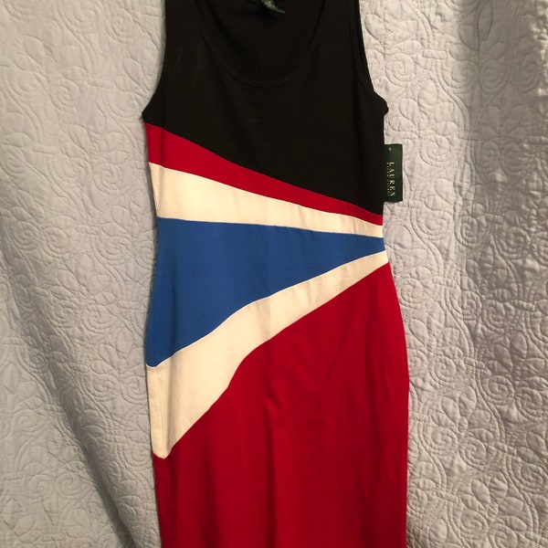 Ladies NOS Vintage Ralph Lauren Tank Dress