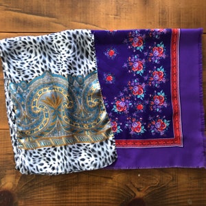 Set of Two Ladies Italian Fashion Scarves