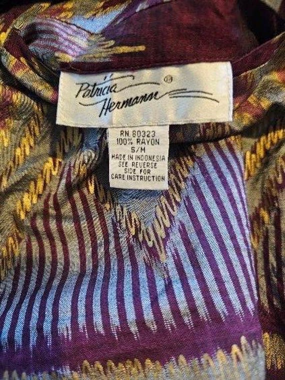 Patricia Hermann Reversible Jacket, Blue Purple G… - image 9
