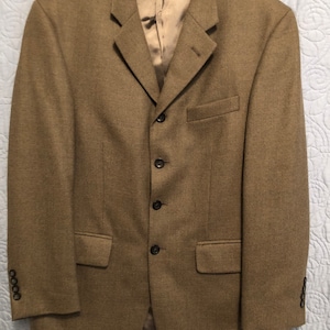 Oscar de la Renta Mens Brown Sports Coat / Jacket, Size 38S
