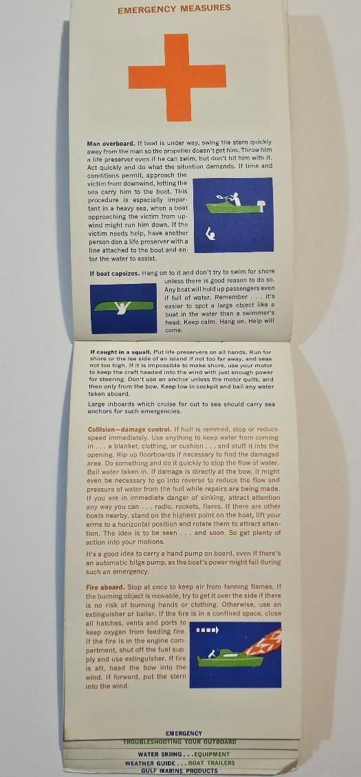 Gulf Marine Fun and Safetly Afloat Advertising Phamplet - Etsy