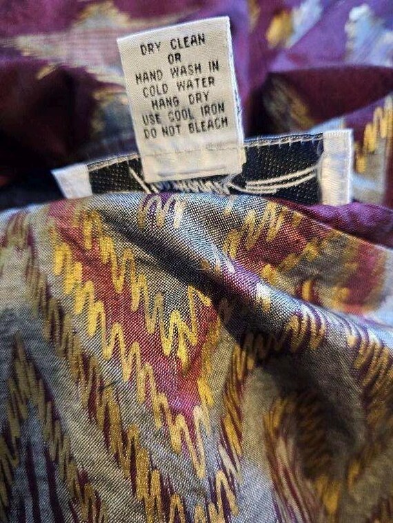 Patricia Hermann Reversible Jacket, Blue Purple G… - image 10