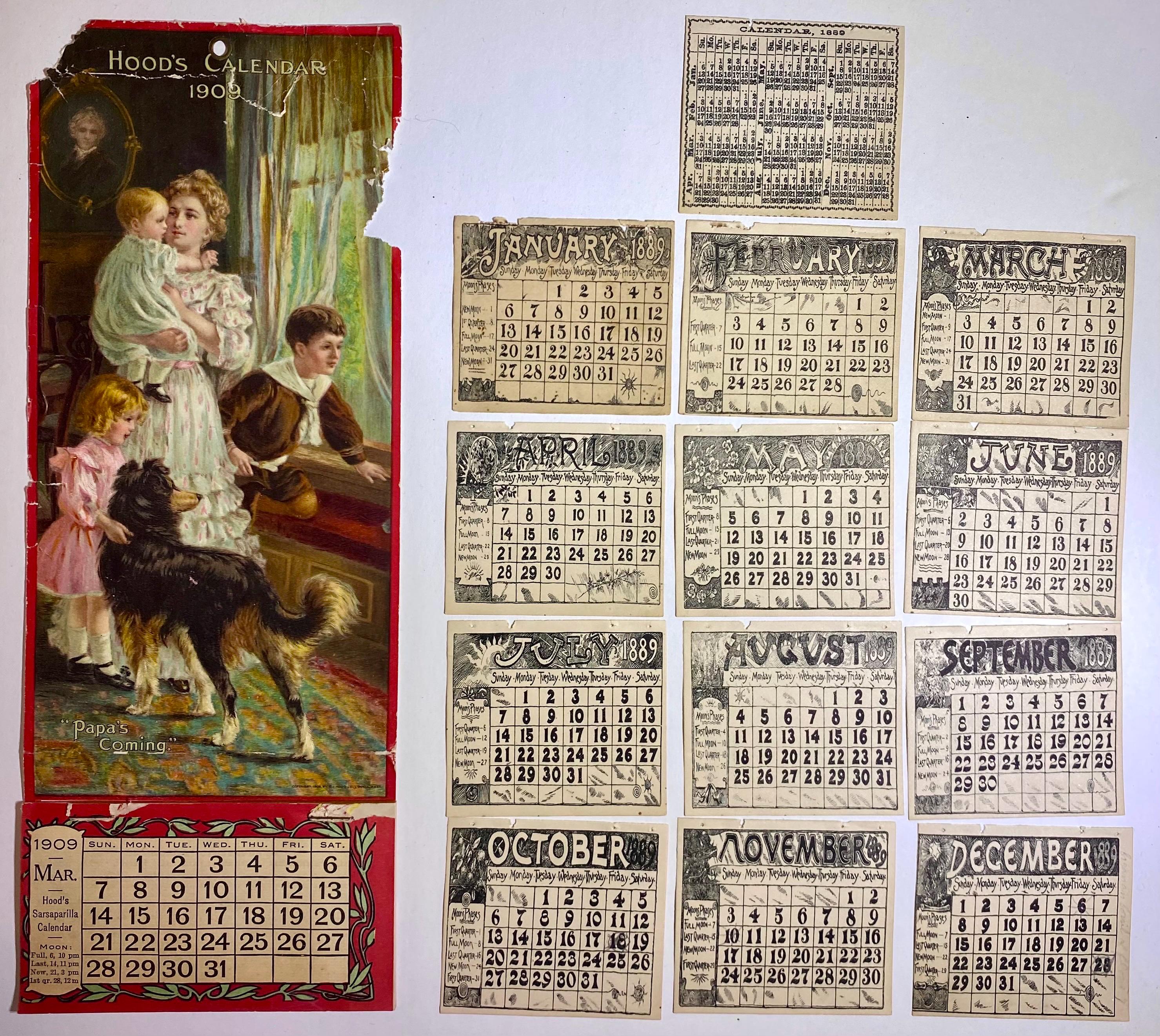 Vintage Advertising Calendars - Etsy