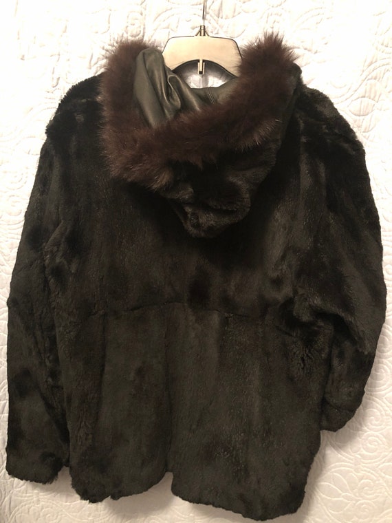 Vintage 1980’s Reversible Lamb Leather, Rabbit and Mi… - Gem