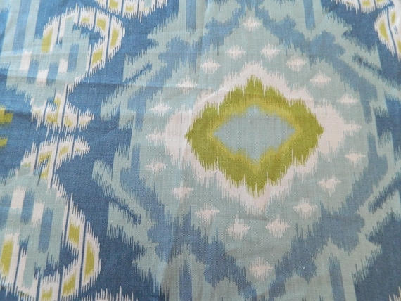 Schumacher Kiribati Ikat Custom Pillows with Welting Shown in Linen - comes in 3 colors