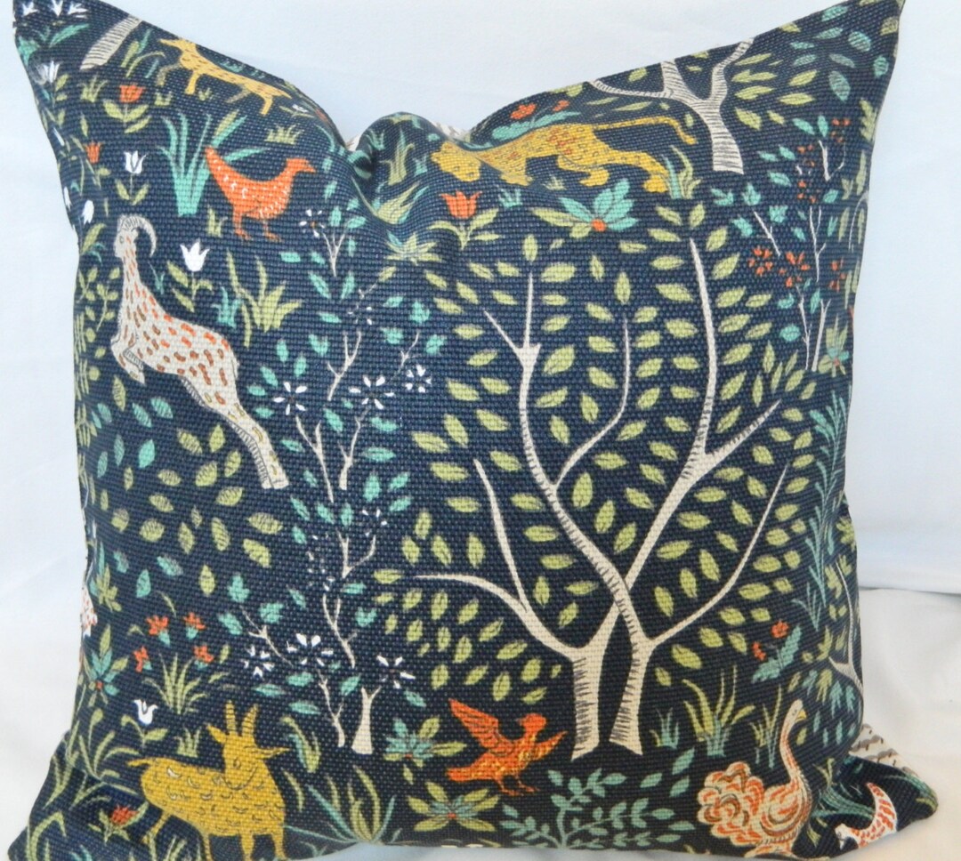 Robert Allen Folkland Admiralnavy Blue Decorative Throw Pillow Euro