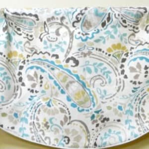 Kravet Tousey Pool By Thom Filicia- Window Valance / Corded, Lined, Scalloped Rod Pocket Valance/ Linen