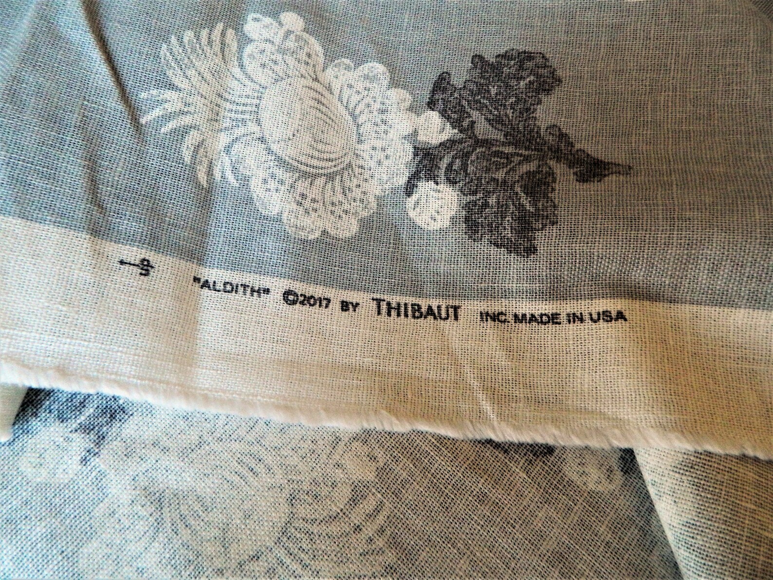 Thibaut Aldith in Gray Gray and Ivory Floral Decorative Throw Etsy
