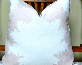 Schumacher Garden Of Persia BLUSH CONCH By Mary McDonald-Decorative Throw Pillow Euro Sham Lumbar Pillow Cover Made to Order