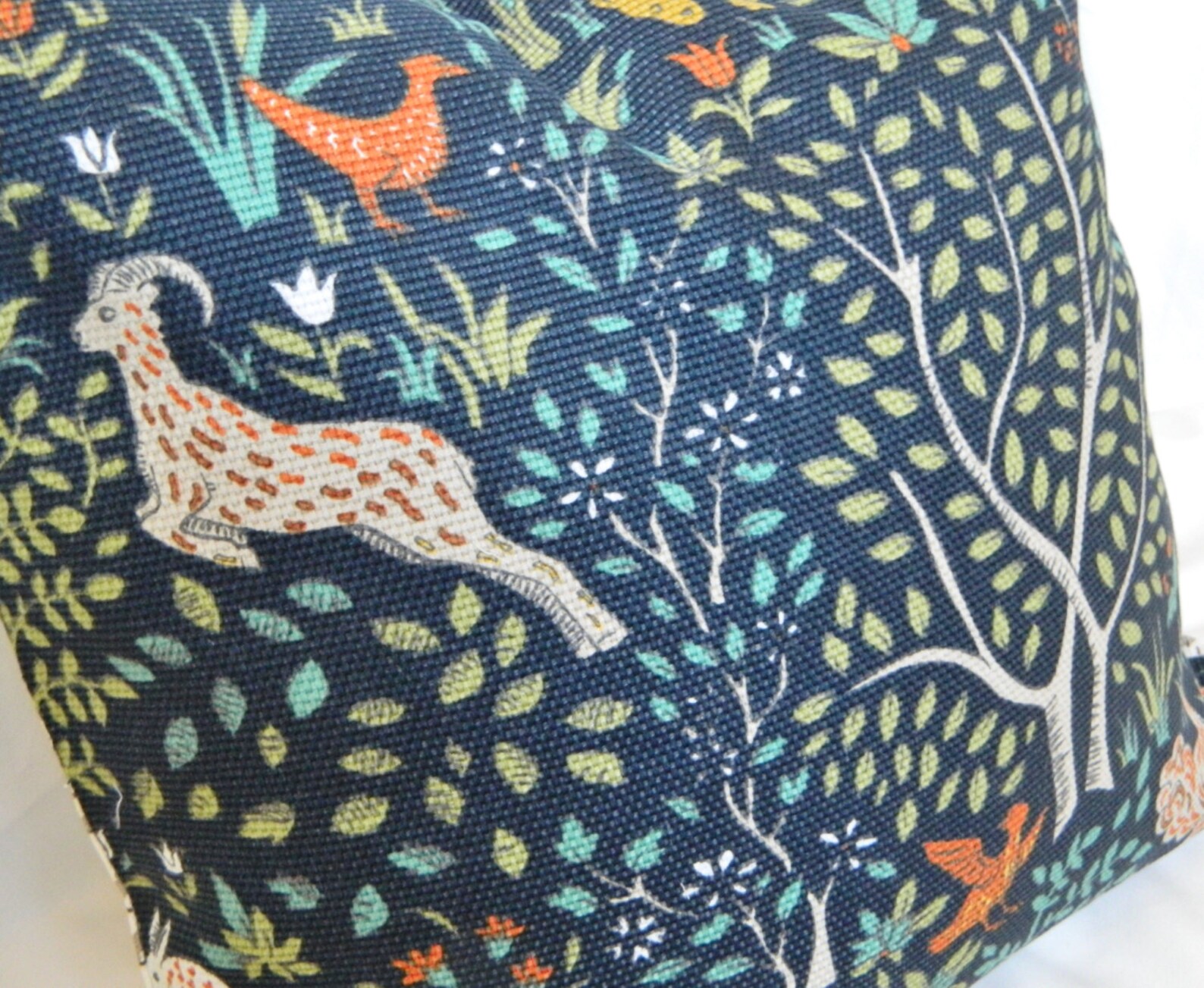 Robert Allen Folkland Admiralnavy Blue Decorative Throw Etsy