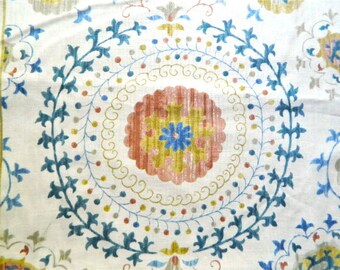 Remnant Fabric-Lee Jofa Lorraine 2014122.547.0 Multi By Suzanne Kasler-Linen/Cotton Blend Designer Drapery Fabric