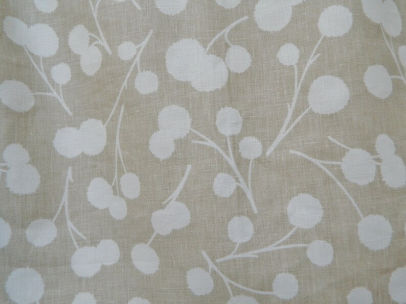 Kravet Burnet Natural By Thom Filicia Lined Scalloped Rod Pocket Valance Linen Window Valance Corded