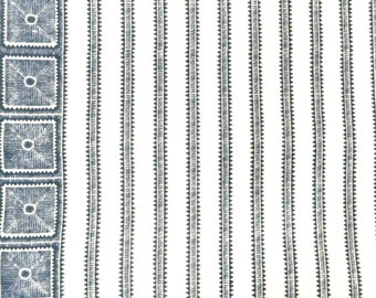 Palazzo Stripe Navy/White Pillow Cover-Decorative Throw Pillow Euro Sham 100% Linen Maresca Textiles Fabric Single Sided Made to Order