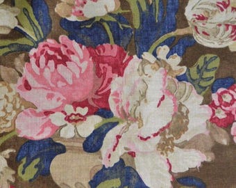 Reserved for Karen-Ralph Lauren Hathersage Floral Juniper Berry-Decorative Throw Pillow 100% Linen Fabric Single Sided Made to Order