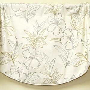 My Girl by Robert Allen - Window Valance /Corded Lined Valance / Rod Pocket Scalloped Valance / Embroidered Floral Cotton Fabric