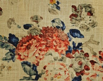 Vintage Ralph Lauren Pillow Shams: Modern Glamour Navy Floral, Set