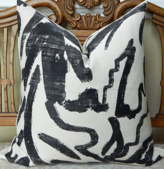 Black and cream decorative pillows shop