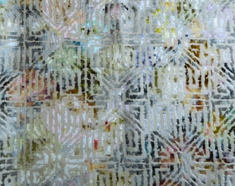 S. HARRIS Bukhara Tropic Velvet Grospoint-Decorative Throw Pillow Euro Sham Lumbar Pillow Cover Geometric Cut Velvet Fabric Made to Order