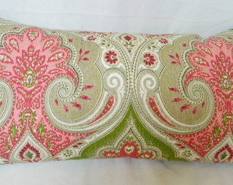 Kravet Latika-Geranium - Decorative Throw Pillow Euro Sham Lumbar pillow Cover / Linen / Both Sides /  All Size