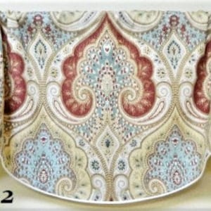 Kravet &quot;Latika&quot; Circus Pattern by Echo- Window Valance /Corded, Lined Valance/ Rod Pocket Scalloped Valance/ Linen