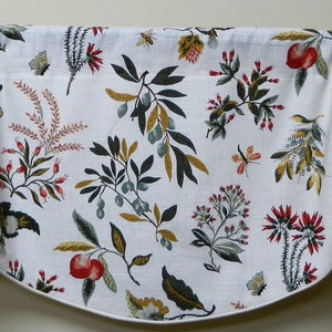 Corded Scalloped Valance Linen Toile French General Projet Bisque Designer Window Valance Lined